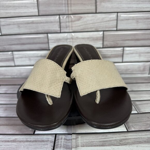 Donald Pliner Women's Vimm Snakeskin Embossed Slide Mule Sandal Size 7.5-NEW - Picture 2 of 8